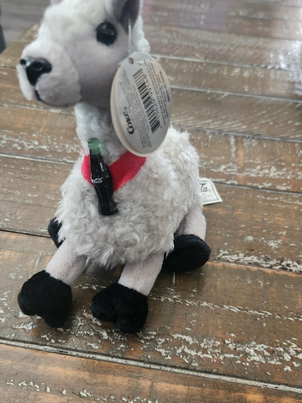 Llama Coke International Bean Bag Laffs 0243 Bolivia Retired 1999 Plush Stuffed